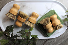 Load image into Gallery viewer, Bamboo Wood Scrub Brush Eco Kitchen Products

