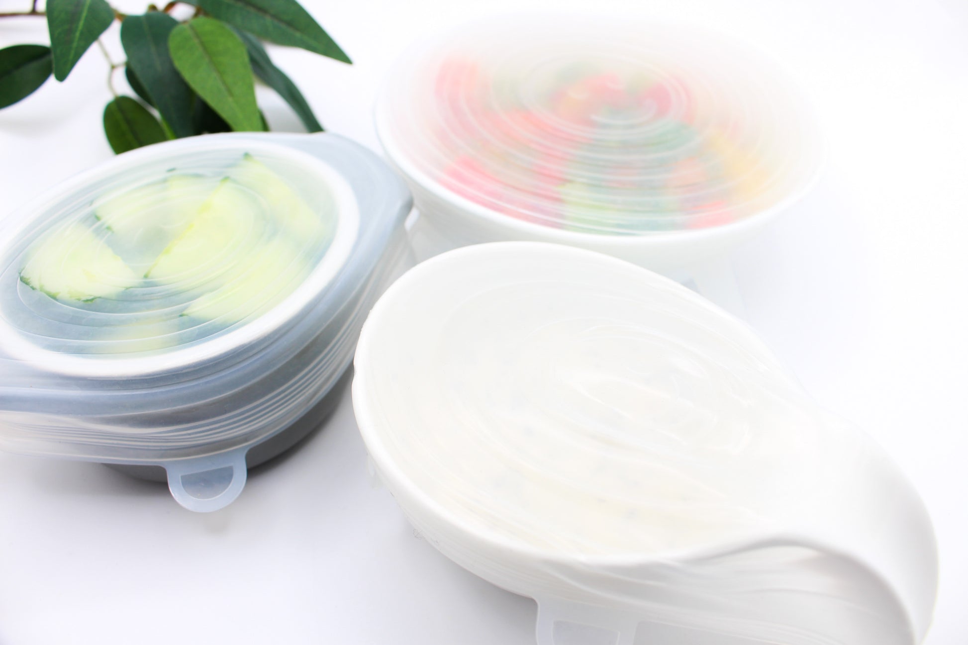 Stretchy Silicone Lid Covers - Set of Six - Eco Kitchen