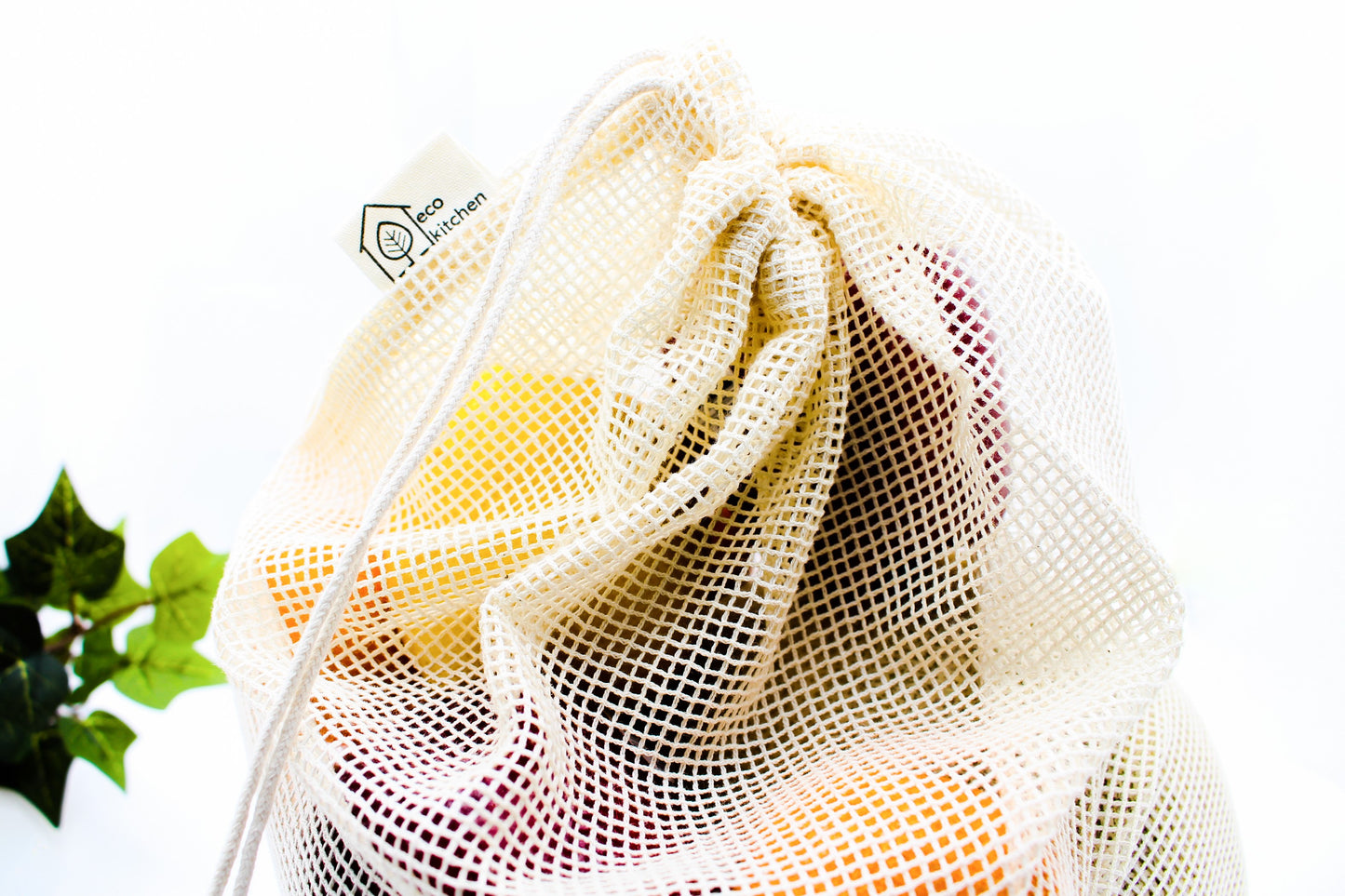 Reusable Mesh Produce Bag - 100% Cotton