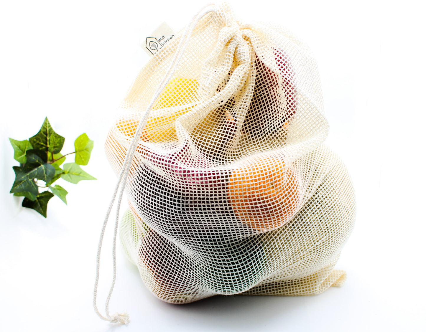 Reusable Mesh Produce Bag - 100% Cotton